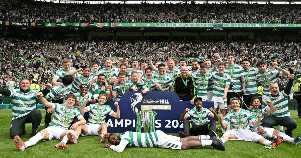Celtic trio absent from Parkhead title party as sidelined star shares joy from afar