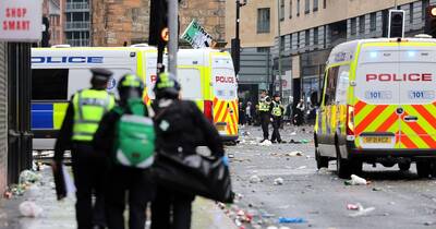 Man rushed to hospital after being found unresponsive during Celtic Trongate celebrations