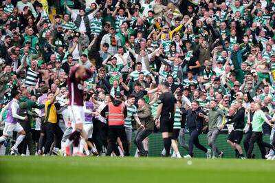 Police ‘engaging’ with Hearts after Celtic pitch invasion