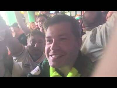 The Scenes When Celtic Won the League at the Brazen Head