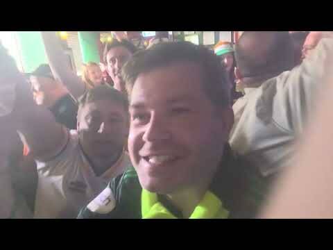 The Scenes When Celtic Won the League at the Brazen Head