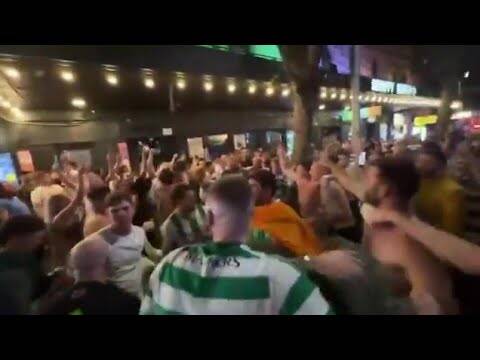 EPIC 12 Minutes Of Celtic Fans In Sydney Celebrating Celtic Winning League Title 56??