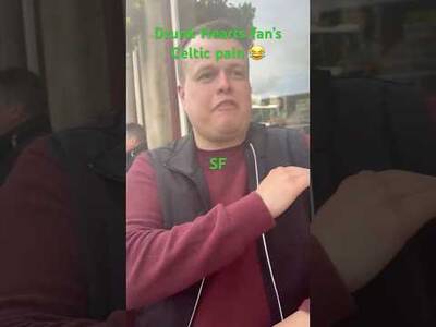 ? Drunk Hearts fan’s INCREDIBLE Celtic pain?