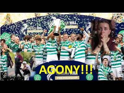 HEARTBROKEN Hearts Fans. MELTDOWN at Celtic Winning The League