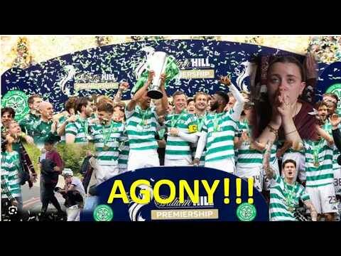 HEARTBROKEN Hearts Fans. MELTDOWN at Celtic Winning The League