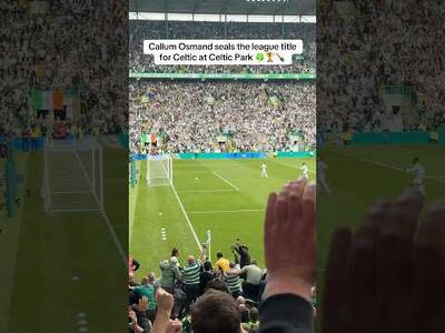 Callum Osmand v Hearts &ndash; Celtic are champions! #scottishfootball #celticfc #celticfans #celticpark