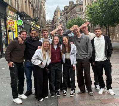 Celebrating Celtic players brilliantly mock Kris Boyd