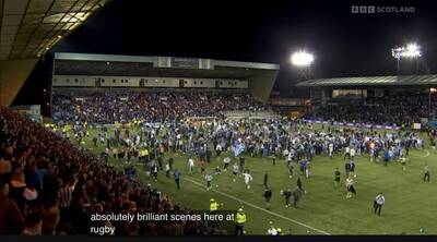 “Absolutely brilliant scenes here at Rugby Park” as Derek McInnes wins promotion