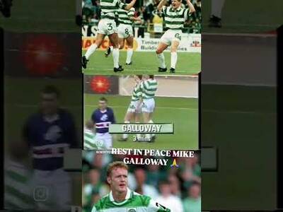 Rest in Peace Mike Galloway/ Former Celtic Player / He Could Hit Them!