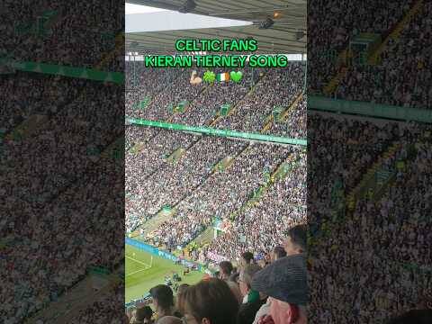 💪🏼🍀🇮🇪💚 Celtic fans Kieran Tierney song! | Celtic 3-1 hearts #celtic #celticfc #celticfans