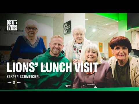 Kasper Schmeichel Visits Celtic FC Foundation’s Lions’ Lunch Break Ahead of Dementia Action Week