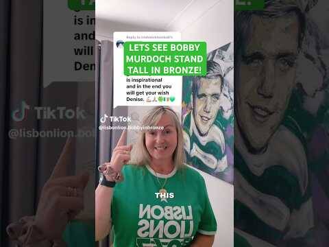 🍀🇮🇪💚🏆 Celtic FC fans! Let’s see legend Bobby Murdoch stand tall in bronze! #celtic #celticfc