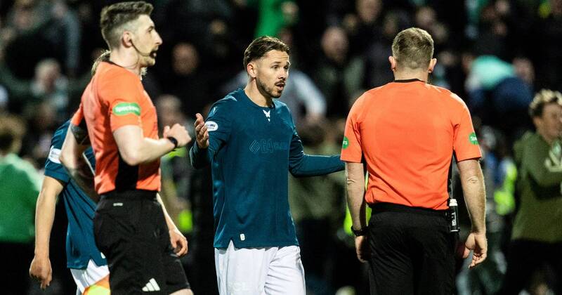 Sam Nicholson reaction to Celtic penalty revealed as Davie Martindale shares details of private chat over ‘handball’