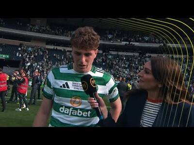 Arne Engels reflects after Celtic’s Scottish Cup Final win over Dunfermline Athletic Arne Engels reflects after Celtic’s Scottish Cup Final win over Dunfermline Athletic