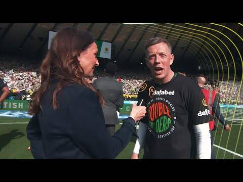 Callum McGregor speaks after captaining Celtic to a Scottish Cup Final victory