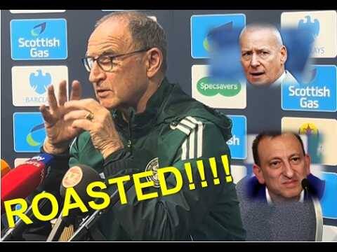 Martin O’Neill DESTROYS Jim White & Tony Bloom Over Celtic Pitch Invasion Hysteria