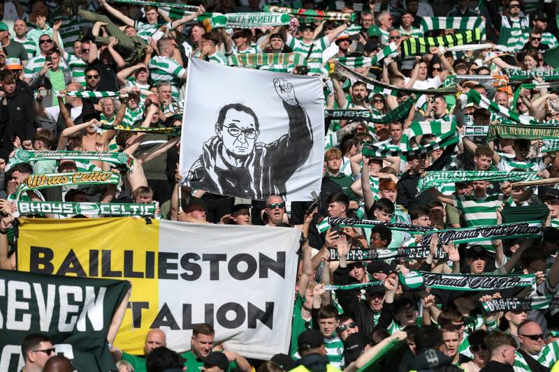 Celtic fans continue to goad Rangers boss Danny Röhl during Scottish Cup final