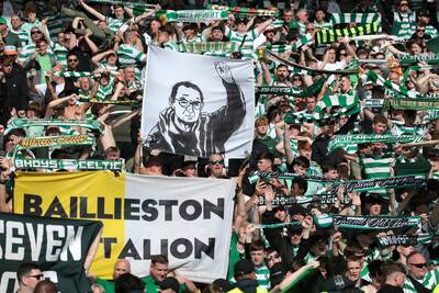 Celtic fans continue to goad Rangers boss Danny Röhl during Scottish Cup final