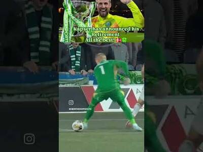KASPER SCHMEICHEL HAS ANNOUNCE HIS RETIREMENT FROM FOOTBALL. ALL THE BEST! #kasperschmeichel #celtic
