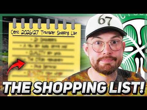 CELTIC’S 2026 SUMMER SHOPPING LIST! | What do Celtic need for the REBUILD? | + Squad depth analysis.