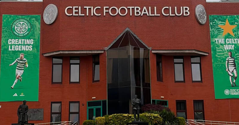 X-rated Celtic banner displayed outside Parkhead as fans go swinging for Robbie Keane and Dermot Desmond