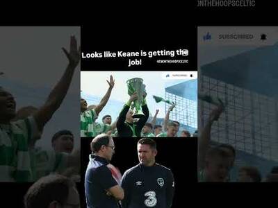 IT LOOKS LIKE ROBBIE KEANE WILL BE THE NEXT MANAGER! #robbiekeane #celticfc