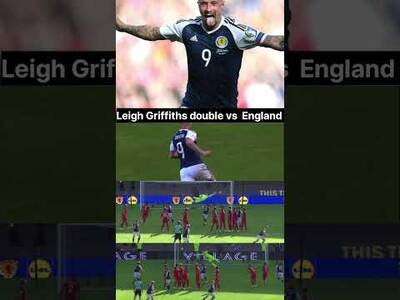 LEIGH GRIFFITHS SCORING TWO CRACKING FREE KICKS AGAINST ENGLAND! #leighgriffiths #tartanarmy #celtic