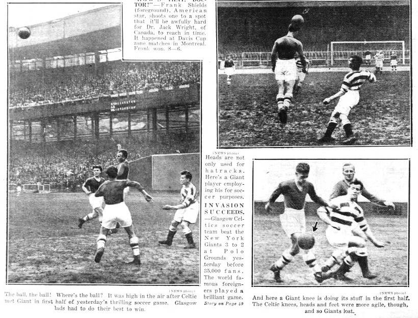 Celtic’s first visit to USA and Canada, The Summer Tour of 1931