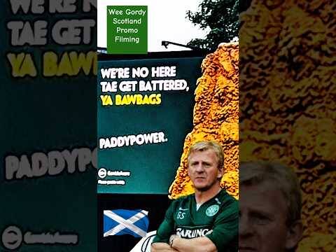 Gordon Strachan Paddy Power SCOTLAND filming before release