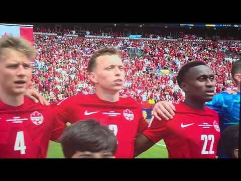 ALISTAIR JOHNSTON EMOTIONAL SINGING OH CANADA🇨🇦🍁 #CANADA #WORLDCUP #toronto