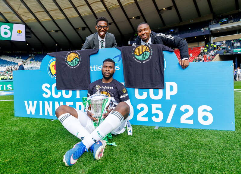 Adamu and Balikwisha played a part in Celtic’s double