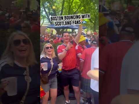 🏴🇺🇸 Boston Bouncing with Scotland Fans at World Cup! 🏴🇺🇸 Boston Bouncing with Scotland Fans at World Cup!