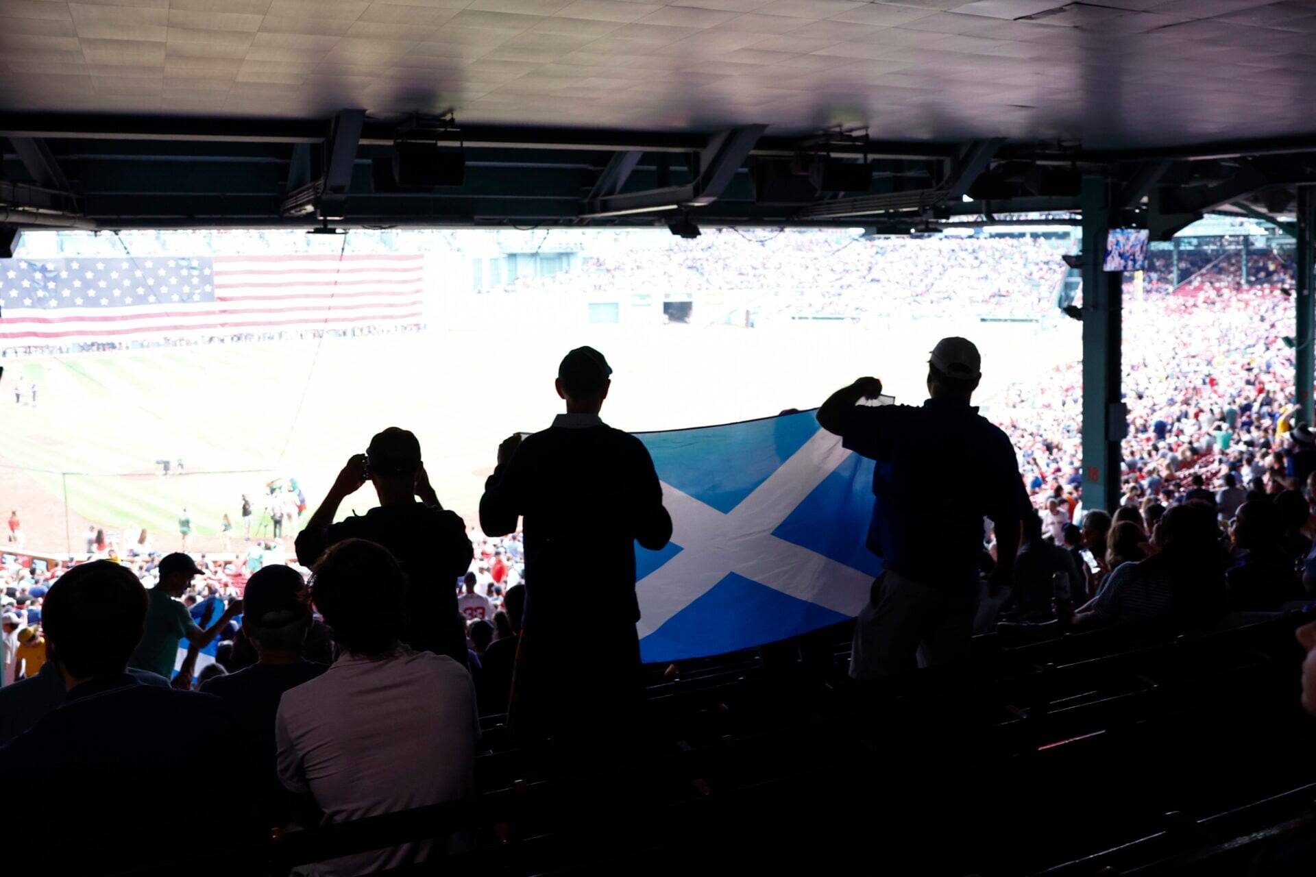 Watch fans in Celtic shirts get roundly booed by Scotland supporters at the World Cup in Boston