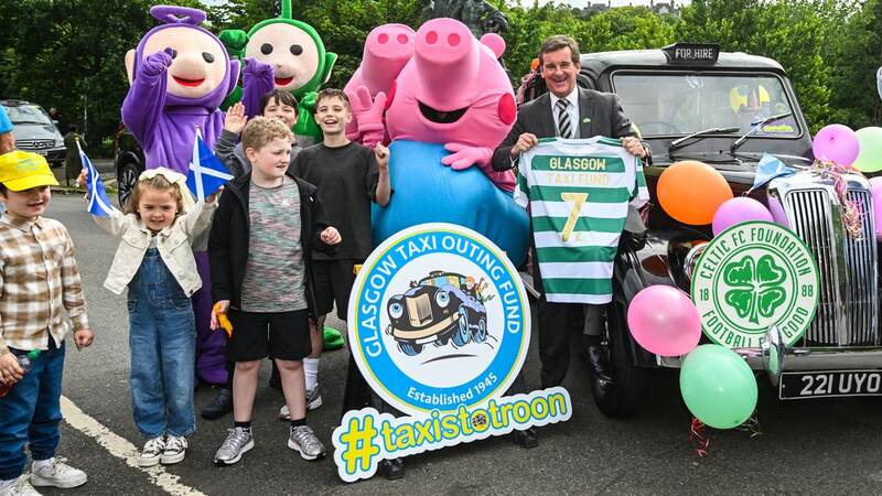 Celtic FC Foundation presents £7,000 donation to Troon Taxi Outing