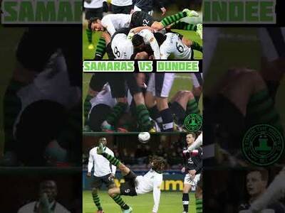 SAMARAS OVER KICK AGAINST DUNDEE #BLASTFROMTHEPAST #celticfc #SAMARAS