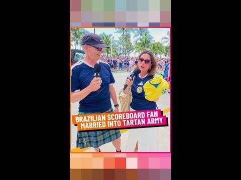 This Brazilian Tartan Army Fan knows the best side to support 🤣 👏🏼 🏴󠁧󠁢󠁳󠁣󠁴󠁿🇧🇷