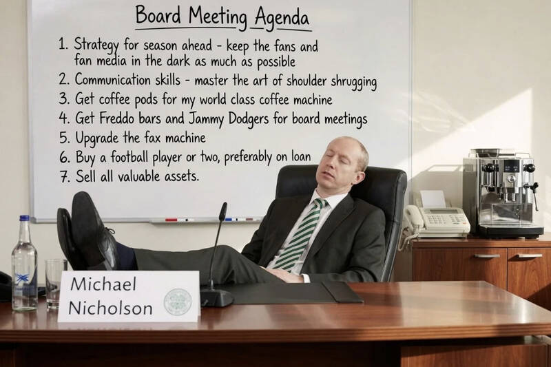 As all of the other clubs in the Scottish Premiership build for next season, the Celtic board see doing nothing as the best option to retain our title