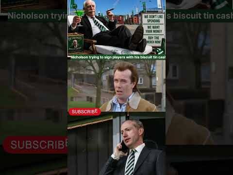 Nicholson trying to sign Players 😄 an offer you can’t refuse! The Biscuit Tin approach #celticfc