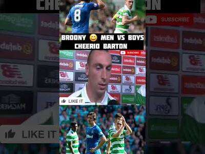 Scott Brown on Joey Barton “It Was Men Vs Boys End of the Day” after Beating Sevco 5-1 #Broony Scott Brown on Joey Barton “It Was Men Vs Boys End of the Day” after Beating Sevco 5-1 #Broony