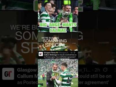 CALLUM MCGREGOR SET TO JOIN ANGE POSTECOGLOU & RONALDO AT AL NASSER? #callummcgregor #celticfc