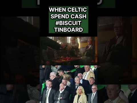 The Celtic Board When They We’re Spending Money on Camilo Duran Biscuit Tin Board