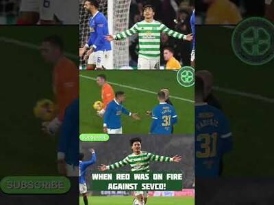REO HATATE SCORED TWO GOALS THAT NIGHT AGAINST RANGERS TO PUT CELTIC TOP! #reohatate #ANGEBALL