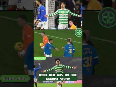 REO HATATE SCORED TWO GOALS THAT NIGHT AGAINST RANGERS TO PUT CELTIC TOP! #reohatate #ANGEBALL
