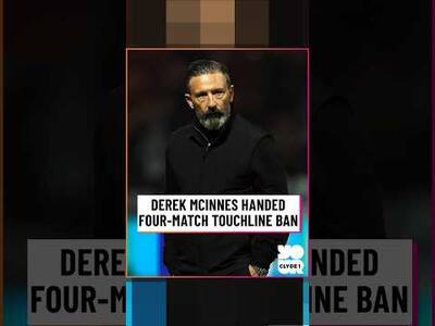 Derek Mcinnes Handedfour-Match Touchline Ban