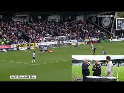 SCANDALOUS Ex Dunfermline Player Ref Chops Off Perfectly Good Goal For St Mirren Against Dunfermline