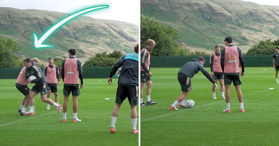 Training Clip Catches Liam Scales Teaching Celtic Teammates Gaelic Football Skills
