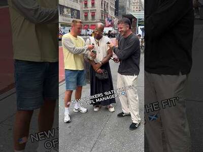🇺🇸🏴󠁧󠁢󠁳󠁣󠁴󠁿 New Yorkers Rate Scottish Football Managers’ Fits 😂👔