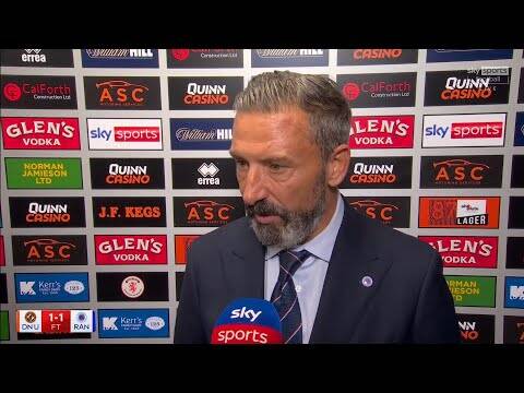 “Disappointed” Derek McInnes Post Match TEARS | Dundee Utd 1-1 Rangers