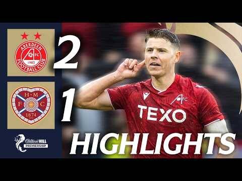 Aberdeen 2-1 Heart of Midlothian | HIGHLIGHTS | William Hill Premiership