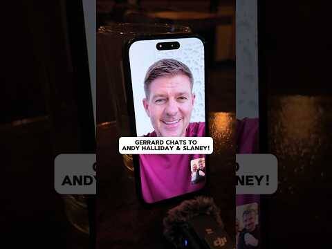 Steven Gerrard Finally Gets To Speak To Slaney 😂👀